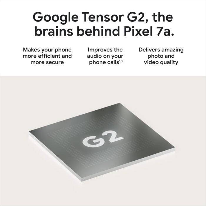 Google Pixel 7a 5G, US Version, 128GB, Charcoal - Unlocked (Renewed) - Image 4