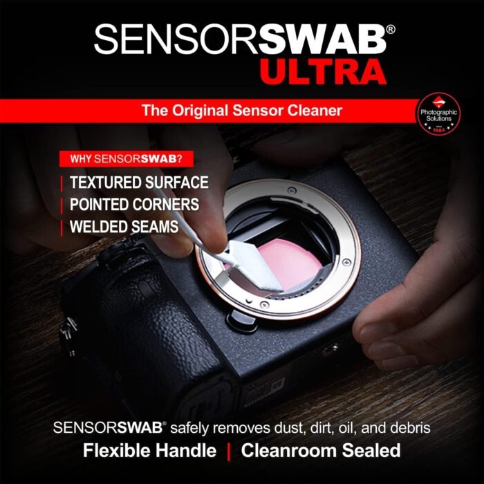 Sensor Cleaning Swab Kit - Eclipse Optic Cleaning Solution (0.5oz/15ml) + Type-2 Sensor Swab Ultra 17mm (Pack of 6) - for APS-C CMOS and CCD Sensors - Dust & Oil Remover - Image 4