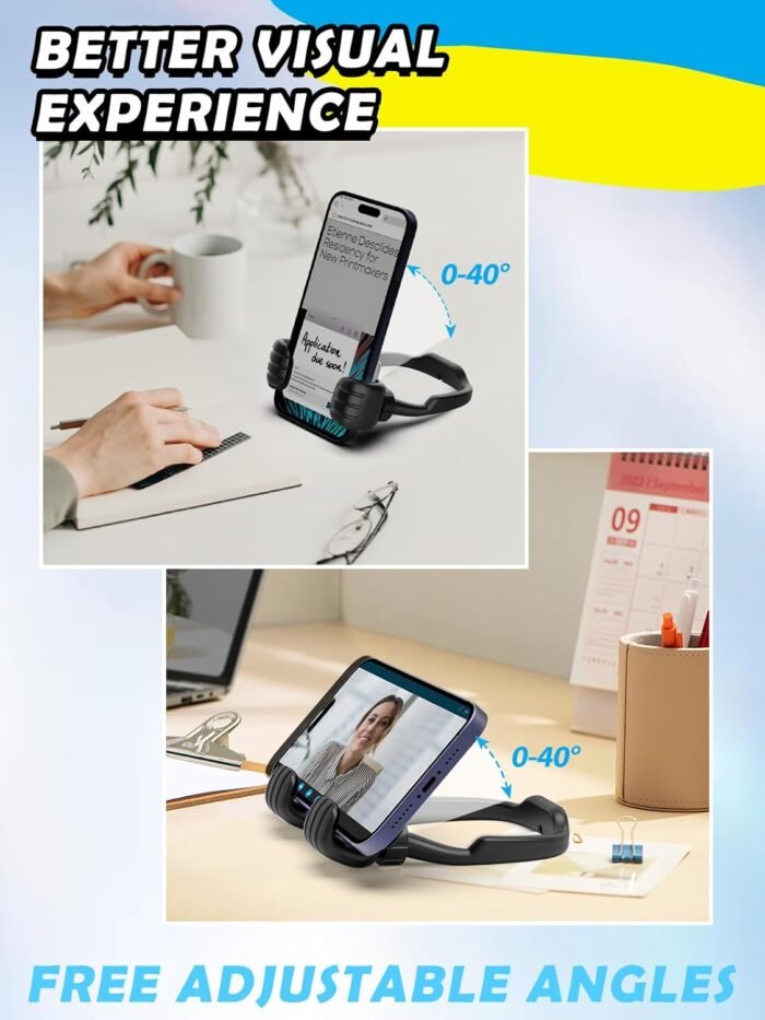 Stocking Stuffers for Teens Boys Adults Kids Gifts for Men Women Christmas: Thumbs Up Lazy Phone Stand Cell Phone Holder Stand Gifts for Teenage Girls Wife Ideas Funny Gag Gadgets Who Have Everything - Image 4
