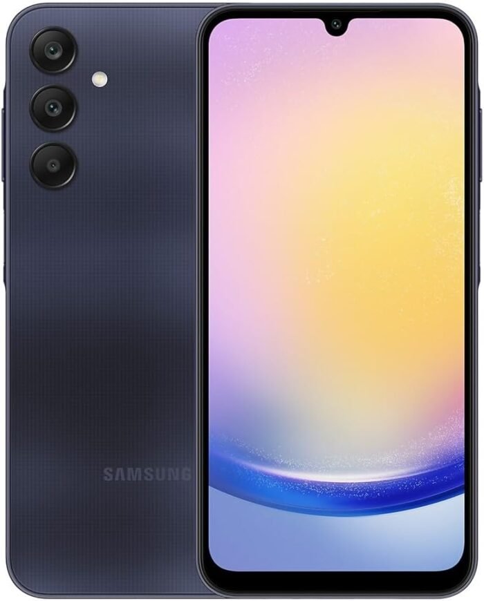 Samsung Galaxy A25 5G A256E 256GB Dual-SIM GSM Unlocked Android Smartphone (Latin Variant/US Compatible LTE) - Blue Black