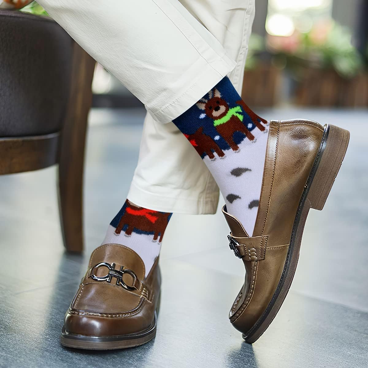 MarJunSep 28 Pairs Women's Christmas Holiday Socks Bulk for Unisex Adults Family Christmas Gifts Exchage Stocking Stuffers - Image 3