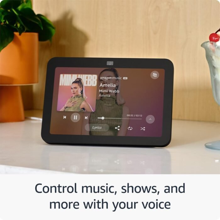 Echo Show 8 (3rd Gen, 2023 release) with Adjustable Stand with USB-C Charging Port | Charcoal - Image 2