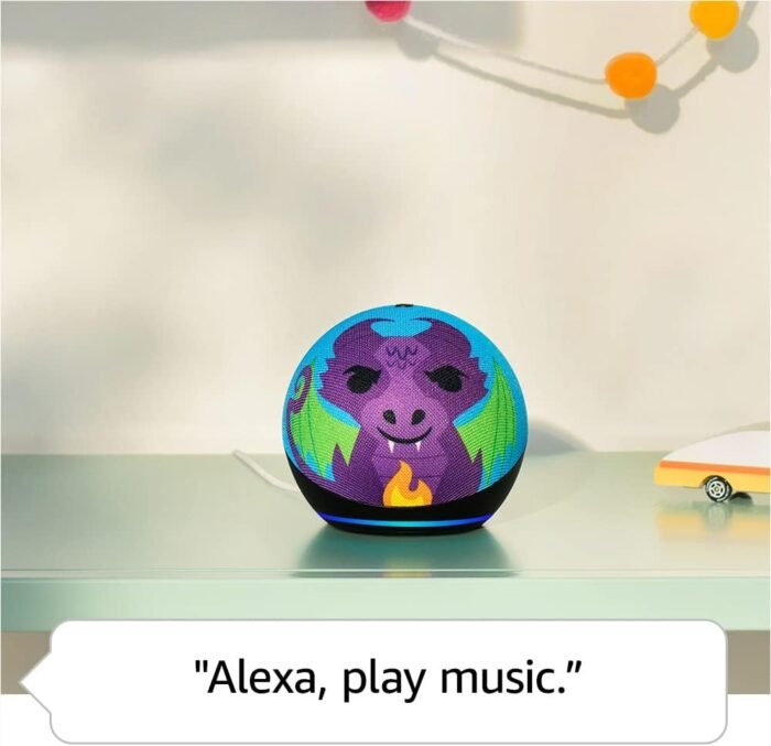 Echo Dot (5th Gen) Kids Dragon with Echo Glow - Image 3