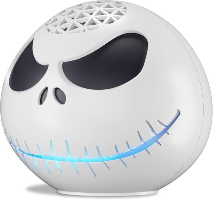 Echo Dot Bundle: Includes Echo Dot (5th Gen, 2022 release) | Deep Sea Blue and Limited Edition Disney Jack Skellington Shell - Image 4