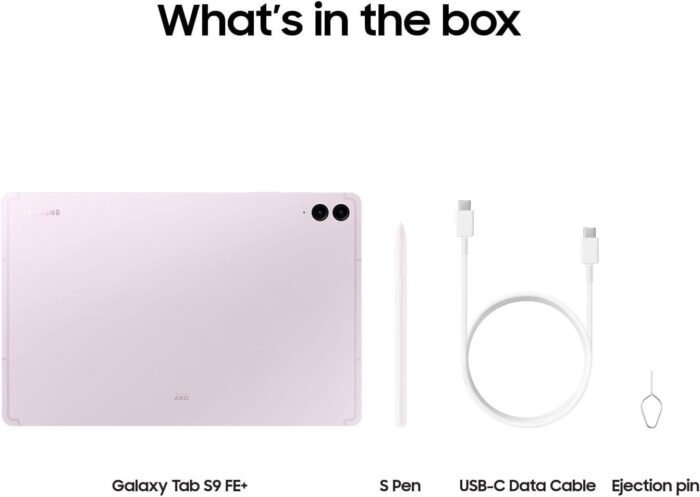 Samsung Galaxy Tab S9 FE+ Plus 12.4” 128GB Android Tablet, Long Battery Life, Powerful Processor, S Pen, 8MP Camera, Lightweight Durable Design, Expandable Storage, US Version, 2023, Lavender - Image 7
