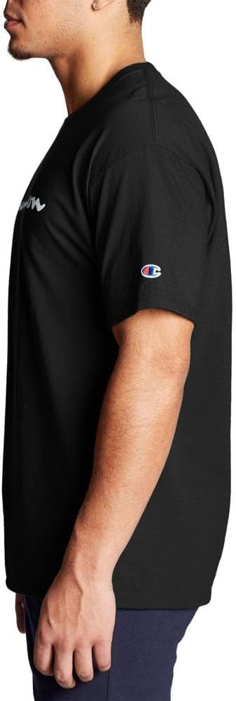 Champion Men's T-Shirt, Classic Graphic T-Shirt, Soft and Comfortable T-Shirts for Men, Script Logo (Reg. or Big & Tall) - Image 3