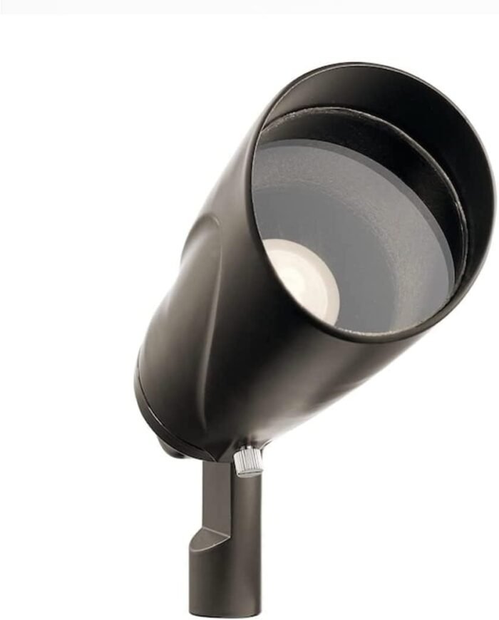 Kichler Showscape Collection #28313; Low Voltage (12 Volts); LED Flood Light Landscape Fixture with MR 11 Reflector Bulb; 3 Watt (25 W Equivalent) 60 Degree Spread; Olde Bronze (4 Pack) - Image 2