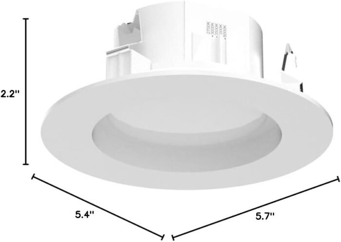 Sunco LED Recessed Lighting 4 Inch, 12 Pack Selectable 2700K/3000K/3500K/4000K/5000K, Dimmable Can Lights, Smooth Trim, 11W=40W, 660LM, Damp Rated, Retrofit Installation - UL Certified - Image 7
