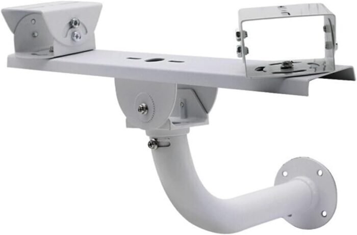 Security Camera Mount Holder Double Surveillance Camera L Type Metal Steel One to 2 Horizontal Cross Bar Dual Camera Mount Bracket Extension Bar Horizontal Arm L Shape Wall Mounting 2 Base Bracket - Image 6