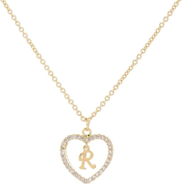 Letter Pendant Necklace A-Z Name Necklace Initial Necklace Women Jewelry Message Card - Image 3