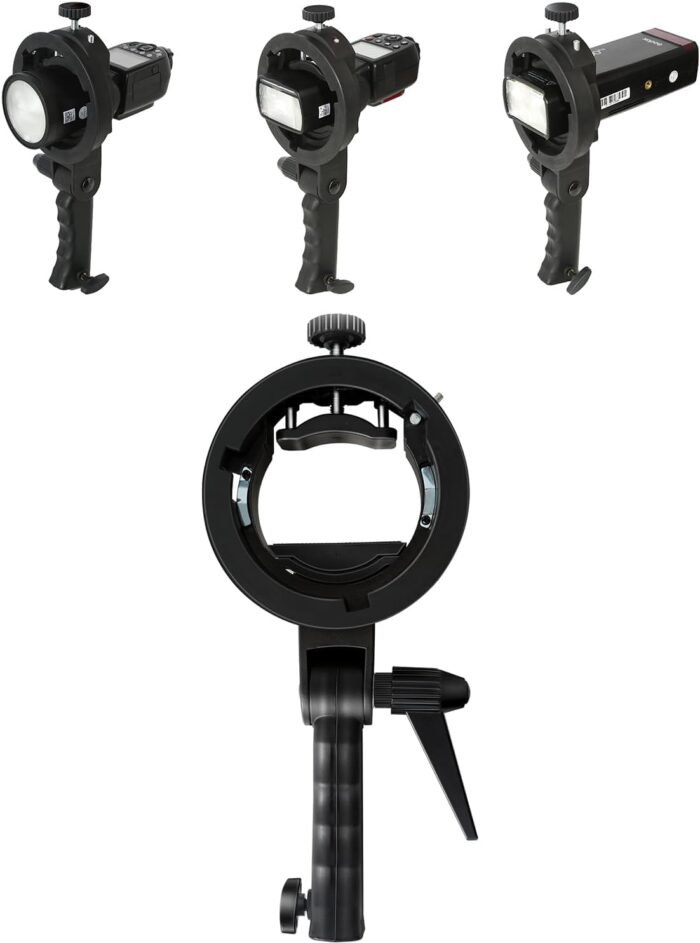 Bowens Mount Softbox 24''/60CM Handheld Quick Set-up, S-Type Bracket Compatible with Godox Canon Sony Fuji YongNuo Flash AD200PRO V1 TT600 V860III 430EXIII SB500 YN320EX YN560 - Image 5