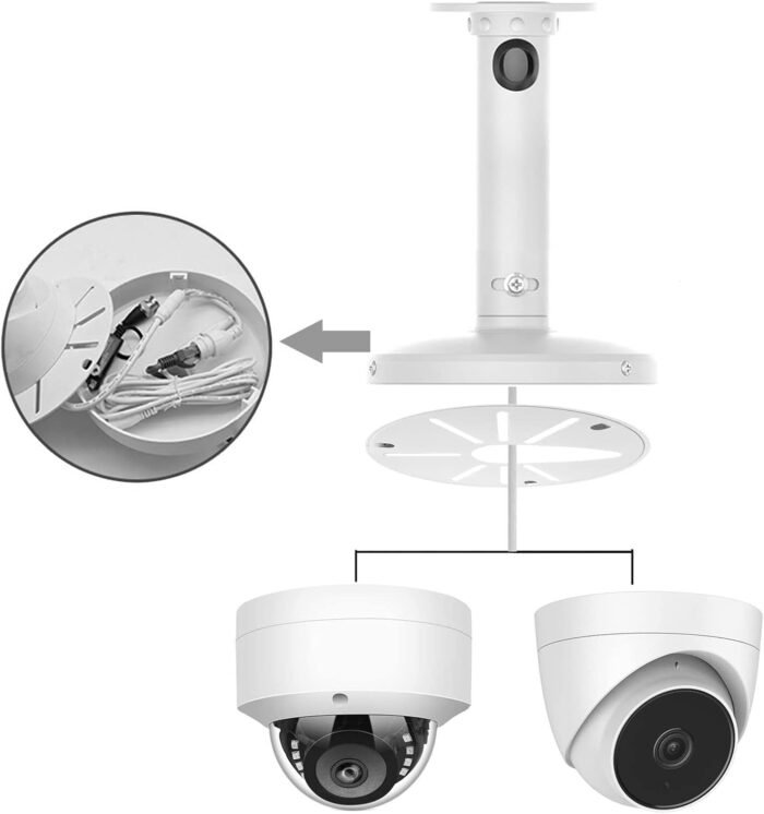 Security Camera I Type Wall Mount Bracket, Dome Camera Mount Universal Camera Wall Mounting Bracket/IP Camera for CCTV Security Camera (250mm/10 inch Length I Mount) - Image 6