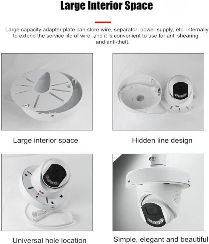 260MM L-Type Aluminum Alloy Outdoor Security Camera Mount Bracket, Dome Camera Mount Universal Camera Wall Mounting Bracket/IP Camera for CCTV Security Camera - Image 5
