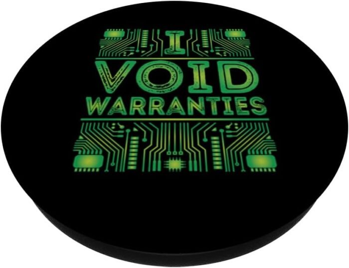 Electronic Gadget Lovers | I Void Warranties PopSockets Standard PopGrip - Image 2