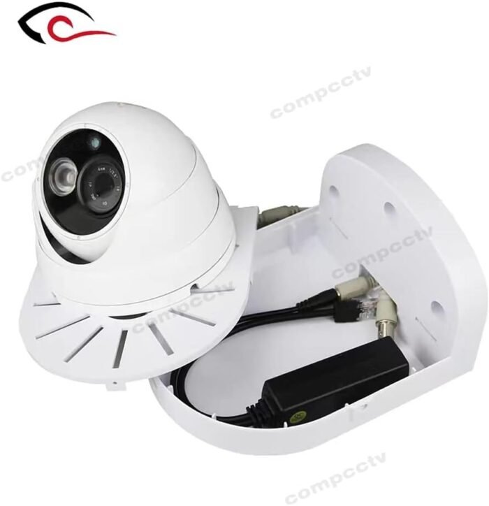 Security Camera Mount Bracket, Aluminum Indoor Outdoor Wall Mount Bracket L-Type Bracket for CCTV Security Dome IP Camera Mounting Dome Security Camera Junction Box Mount Bracket Universal - Image 3