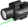OLIGHT Baldr Pro 1350 Lumens Tactical Weaponlight with Green Light and White LED, 260 Meters Beam Distance Compatible with 1913 or GL Rail, Batteries Included(Black)