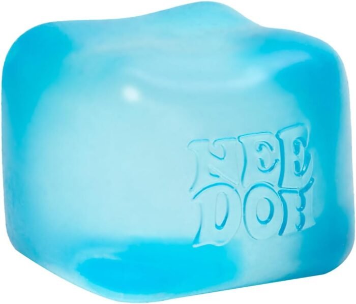 Schylling NeeDoh Nice Cube - Sensory Squeeze Toy with Super Solid Squish - 2.25" Cube - Color May Vary (Pack of 1)