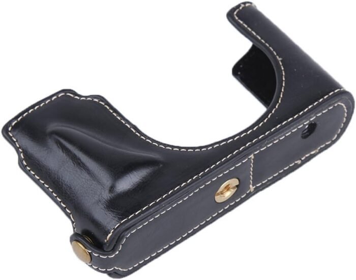 PU Leather Camera Half Case Bottom Opening Case for Leica D-LUX Type 109 Camera (Black) - Image 5