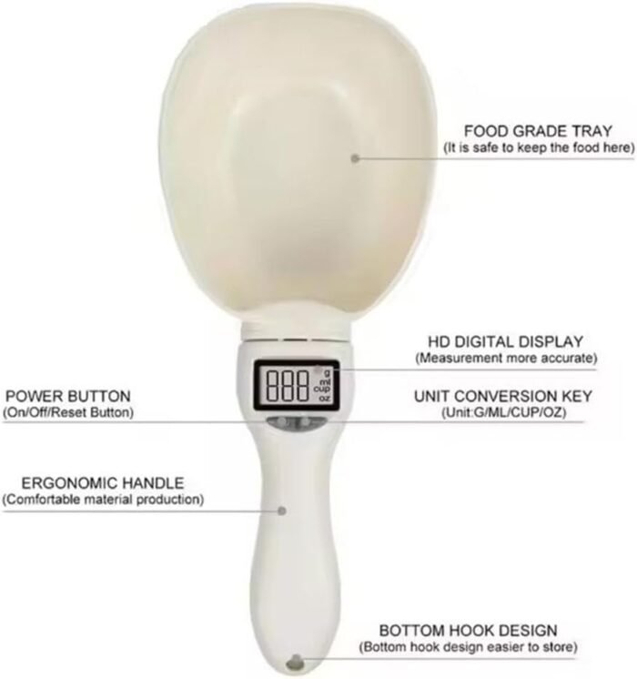 Food Measuring Scoop Scale,0.1g High Precision Digital Measuring Spoon, Digital Food Spoon Scale,Electronic Kitchen Scale Spoon,Display Electronic Measuring Spoon for Kitchen Gadgets and Daily Meals - Image 8