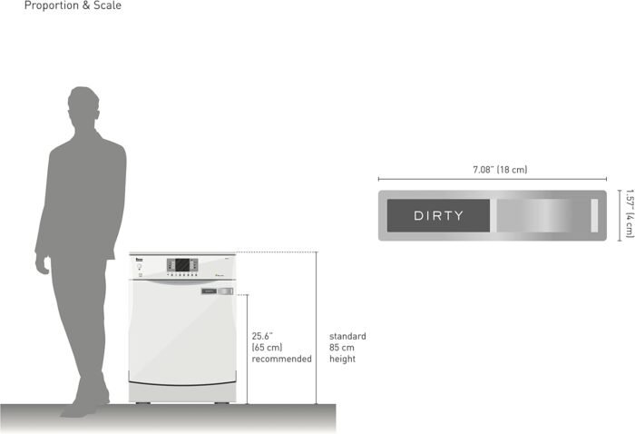 Dishwasher Magnet Clean Dirty Sign, Kubik Letters Premium Stainless Steel Grade 304, Kitchen Organizers and Storage Decor Accessories, Extra Adhesive Tapes Included. - Image 4