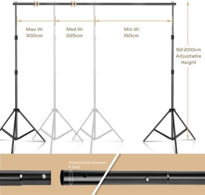 Photography Lighting Kit, Softbox Lighting Kit with Photo Backdrop for Product Photography, Portrait photography, Video Shooting Photography - Image 2
