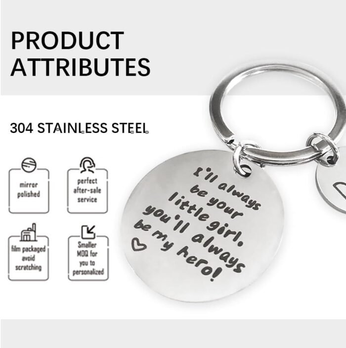Gifts for Dad Stocking Stuffers for men fathers for Key Chain Lovers, Funny Engraved Stainless Steel Keychain, Christmas Gifts for dad men grandpa. - Image 8