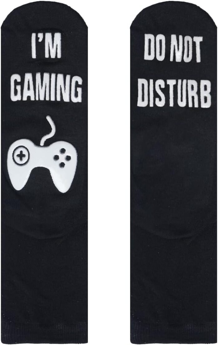 NDLBS Funny Christmas Gifts Novelty Gaming Socks Christmas Stocking Stuffers for Men Teens Boys Kids Him Adult Xmas Gifts - Image 3