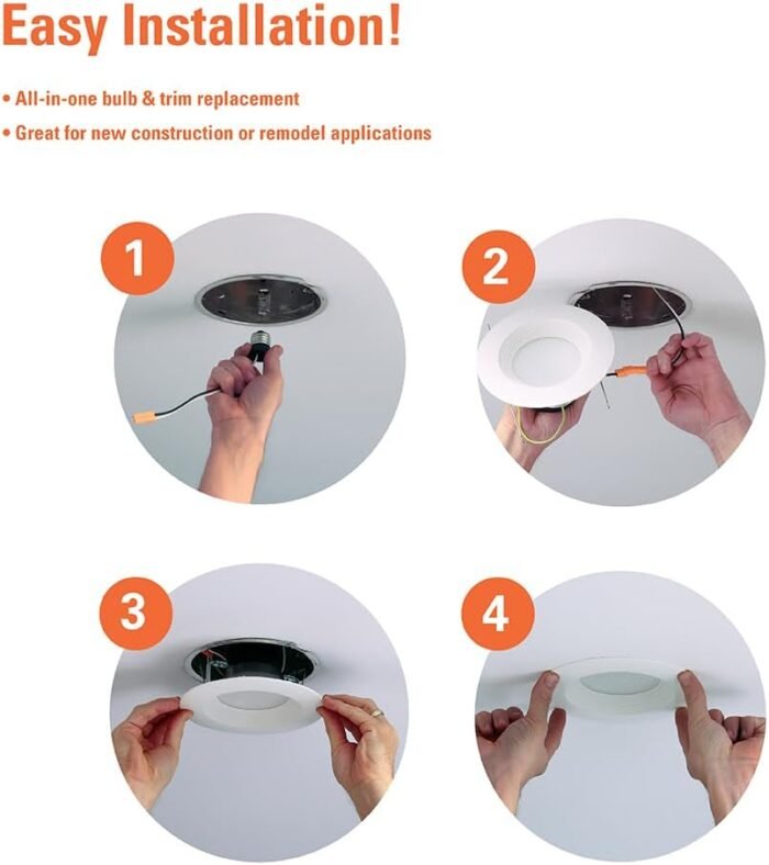 HALO LT 5/6-Inch Recessed LED Retrofit Trim - Image 7