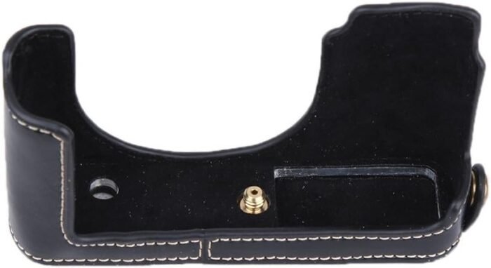 PU Leather Camera Half Case Bottom Opening Case for Leica D-LUX Type 109 Camera (Black) - Image 7