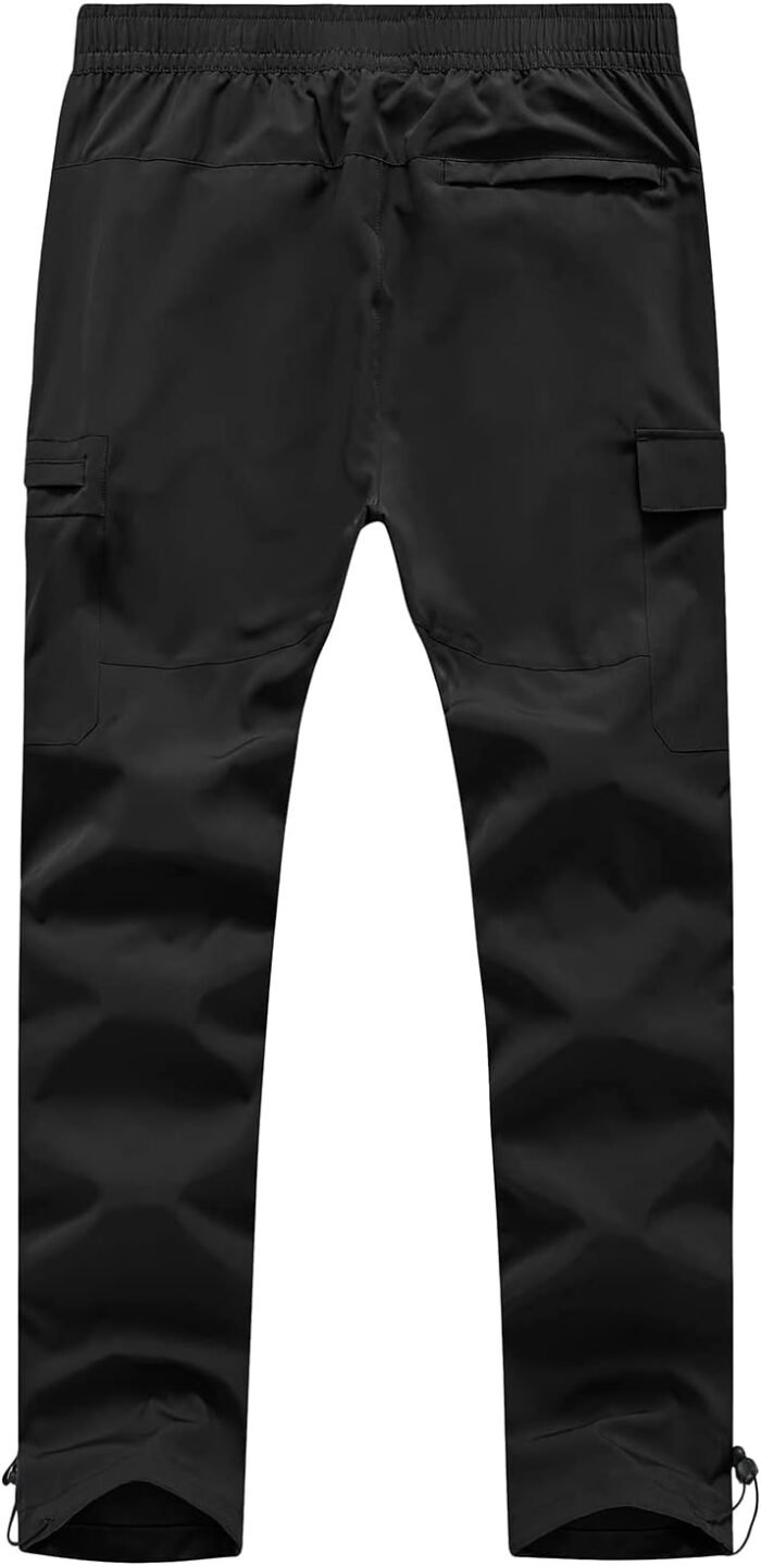 BGOWATU Hiking Pants for Men, Water Resistant Stretch Cargo Pants, Lightweight Quick Dry Outdoor Fishing Pants - Image 2