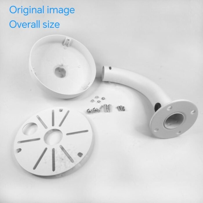 Security Camera Mount Bracket, Aluminum Indoor Outdoor Wall Mount Bracket L-Type Bracket for Dome Camera Mount IP Camera Mounting,Universal Outdoor Security Camera Junction Box Mount Bracket - Image 6