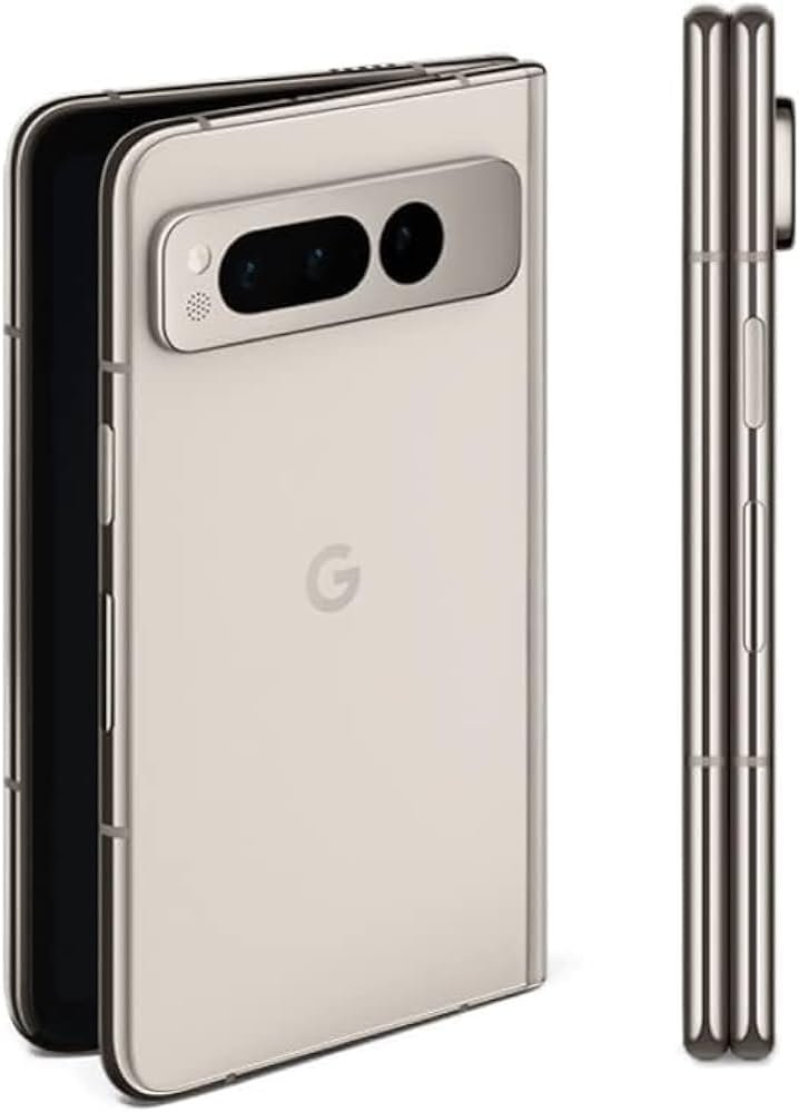 Google Pixel Fold - Unlocked Android 5G Smartphone with Telephoto Lens and Ultrawide Lens - Foldable Display - 24-Hour Battery - Porcelain - 256 GB (Renewed) (Porcelain)