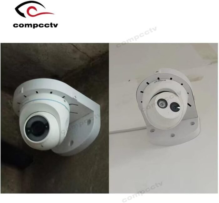 Security Camera Mount Bracket, Aluminum Indoor Outdoor Wall Mount Bracket L-Type Bracket for CCTV Security Dome IP Camera Mounting Dome Security Camera Junction Box Mount Bracket Universal - Image 5