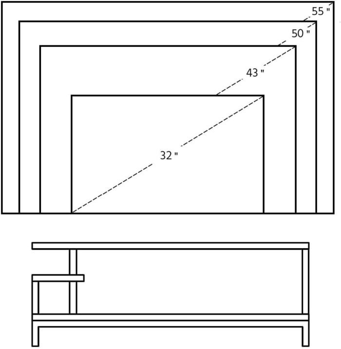 Yaheetech Industrial TV Stand for TVs up to 50 inch, Media Console Table with Storage Shelves for Living Room, Home Entertainment Center for Small Space, 42 x 16 x 16 inches, Rustic Brown - Image 7