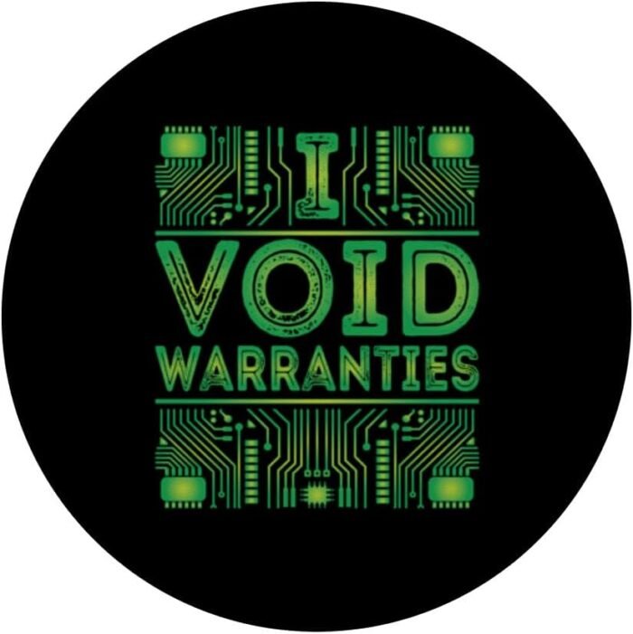 Electronic Gadget Lovers | I Void Warranties PopSockets Standard PopGrip - Image 3