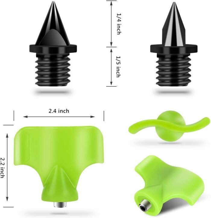 100 Black Track Spikes, 1/4 Inch, Alloy Steel, Suitable for Running and Outdoor Sports - Image 3