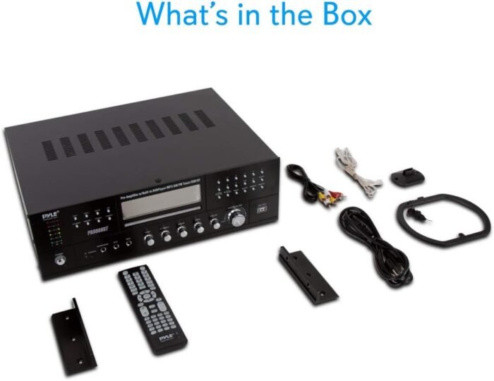 Home Theater Bluetooth Amplifier Receiver - 4 Channel 3000 Watt Stereo Speaker Home Audio Amplifier Receiver w/Radio, USB, 2 Microphone w/Echo, CD DVD Player, LCD, Rack Mount - Pyle PD3000BT.5 - Image 7