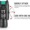 OLIGHT Baldr Pro 1350 Lumens Tactical Weaponlight with Green Light and White LED, 260 Meters Beam Distance Compatible with 1913 or GL Rail, Batteries Included(Black) - Image 7