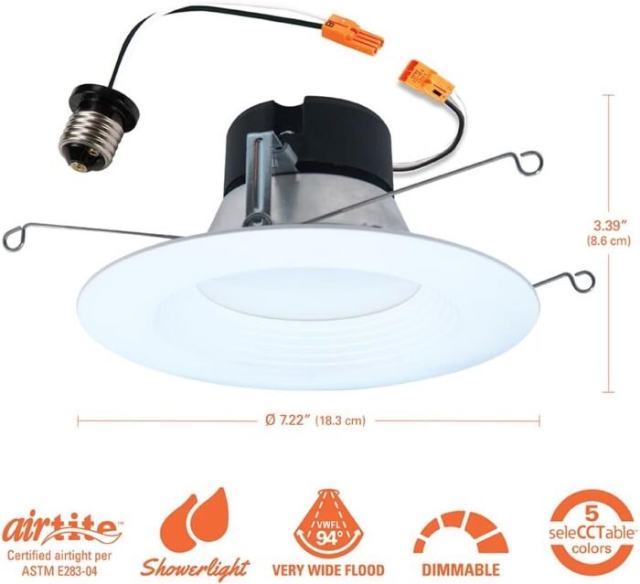 HALO LT 5/6-Inch Recessed LED Retrofit Trim - Image 4