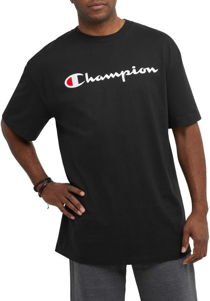 Champion Men's T-Shirt, Classic Graphic T-Shirt, Soft and Comfortable T-Shirts for Men, Script Logo (Reg. or Big & Tall) - Image 5