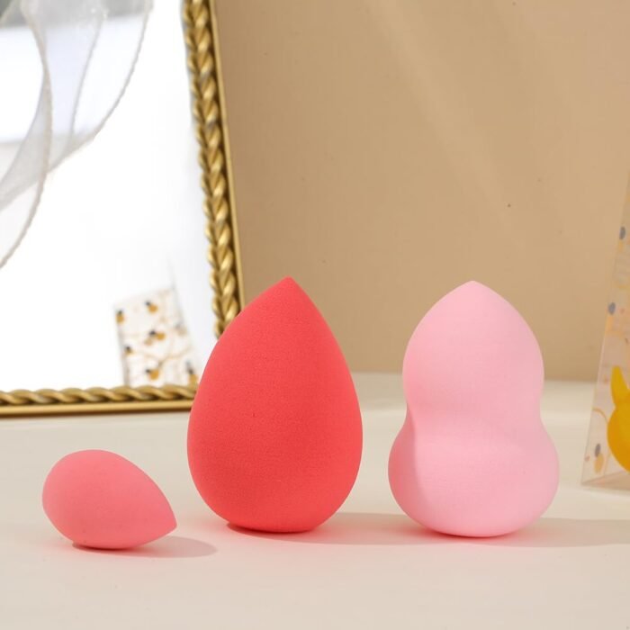 Makeup Sponge Set, 3 Pcs Makeup Blending Sponge Beauty Sponges Foundation Sponge For Natural Base, Multi-colored Makeup Sponge ，Latex-Free Foam… - Image 8