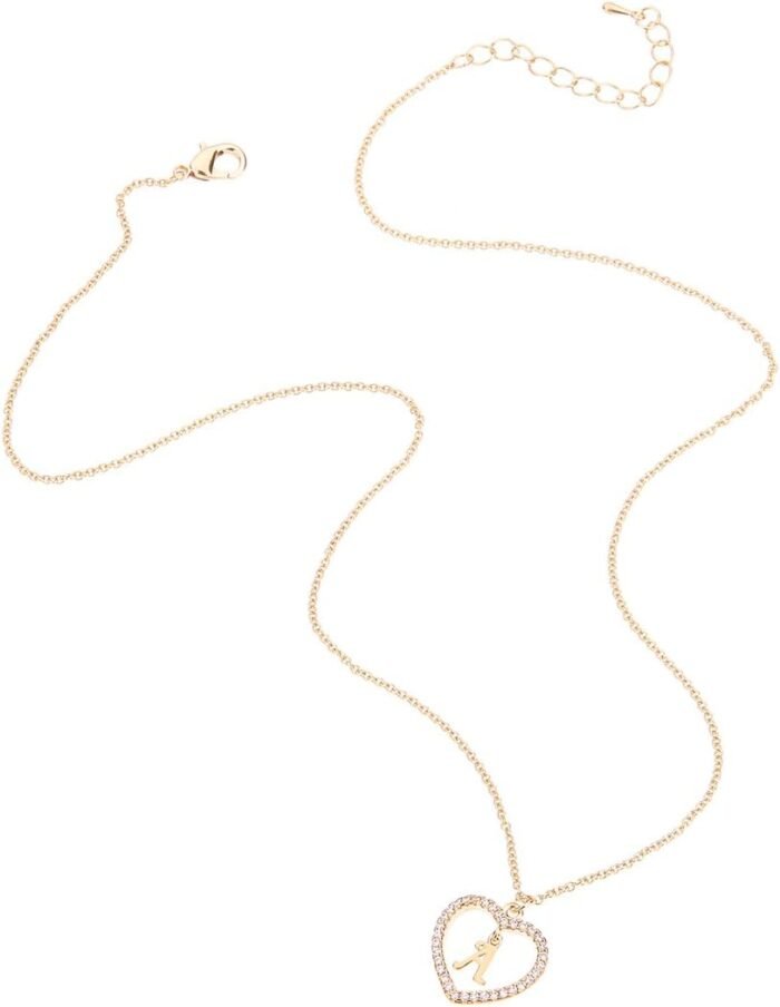 Letter Pendant Necklace A-Z Name Necklace Initial Necklace Women Jewelry Message Card - Image 5