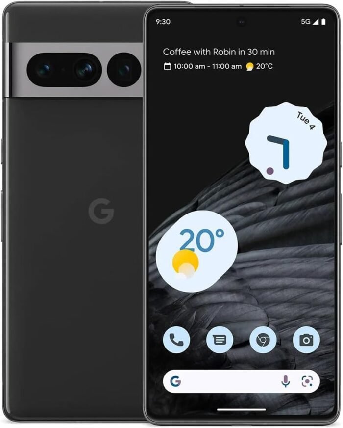 Google Pixel 7 Pro - 5G Android Phone - Unlocked Smartphone with Telephoto/Wide Angle Lens, and 24-Hour Battery - 256GB - Obsidian