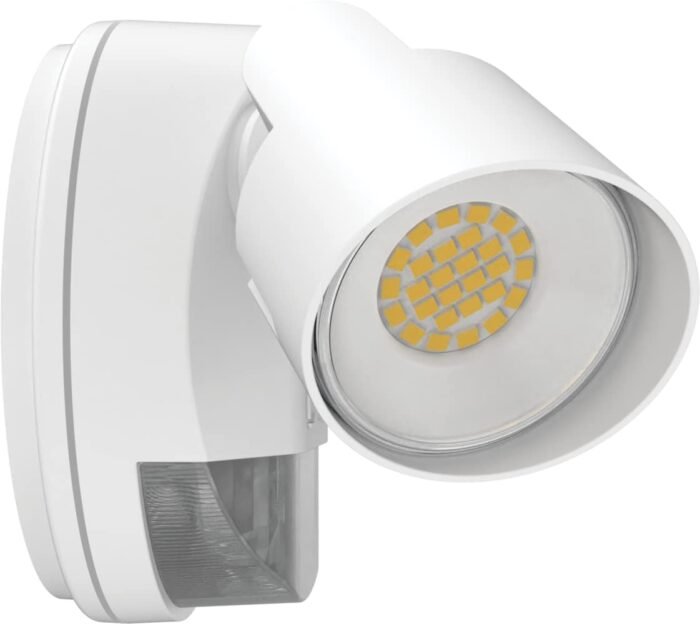 Lithonia Lighting HGX LED 2RH ALO SWW2 120 PIR WH M2 HomeGuard Security Flood Lights 2150-2600 Lumens, 2-Light, Photocell Sensor and Motion Detection, White - Image 7