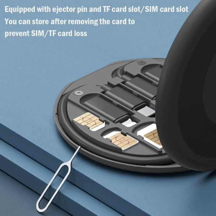 Yesimla USB C Adapter OTG Cable Kit, Multi Charging Cable Case Convertor USB C to iOS Device/Type C/Micro/USB A Adapter, Data Transfer Contains Card Slot for Traveling, Use as Phone Holder (Black) - Image 5