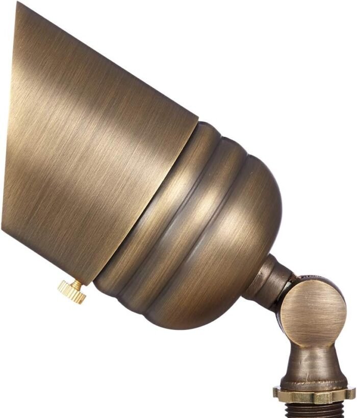 VOLT Fat Boy 12V Brass Outdoor Spotlight (Bronze) for Low Voltage Landscape Lighting - Image 6