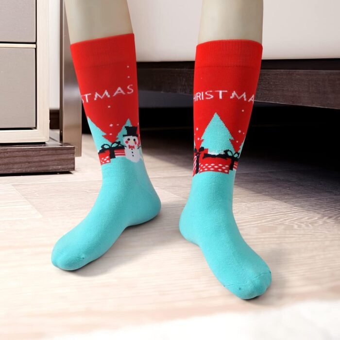 Gellwhu Men's Christmas Socks, Christmas Gifts for Men Women Stocking Stuffers Large Holiday Fun Novelty Cotton Socks - Image 4