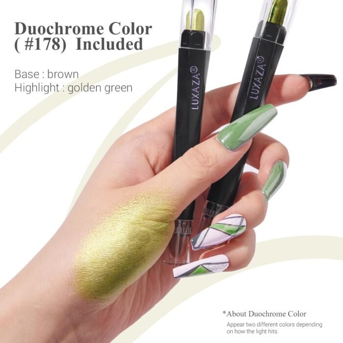 Neutral Eyeshadow Stick Makeup Set, Metallic Shimmer Matte Cream Eye Shadow Eyeliner Brightener Pencil Crayon - Classic 6PCS A007 - Image 7