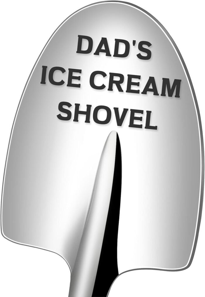 Mens Christmas Gifts for Dad, Stocking Stuffers for Men, Dad Funny Gifts Gag, Dad Birthday Gift from Daughter Son, Dads Ice Cream Shovel Father Gifts Cool Presents for Dad