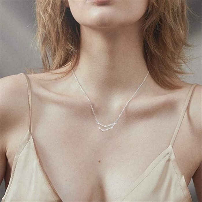 Zodiac Necklaces for Women Constellation Necklace Cancer Leo Virgo Necklace Birthday Jwelry Gifts for Friends - Image 3